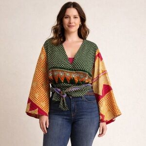 KARMA NEPAL CRAFT | Kantha Wrap Top